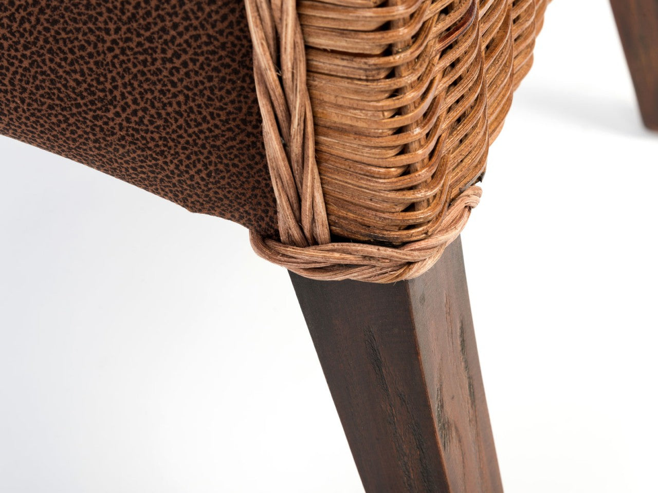 SVJ Eetkamerstoelen - 58x47x105 cm - Rotan - Bruin - Set van 6