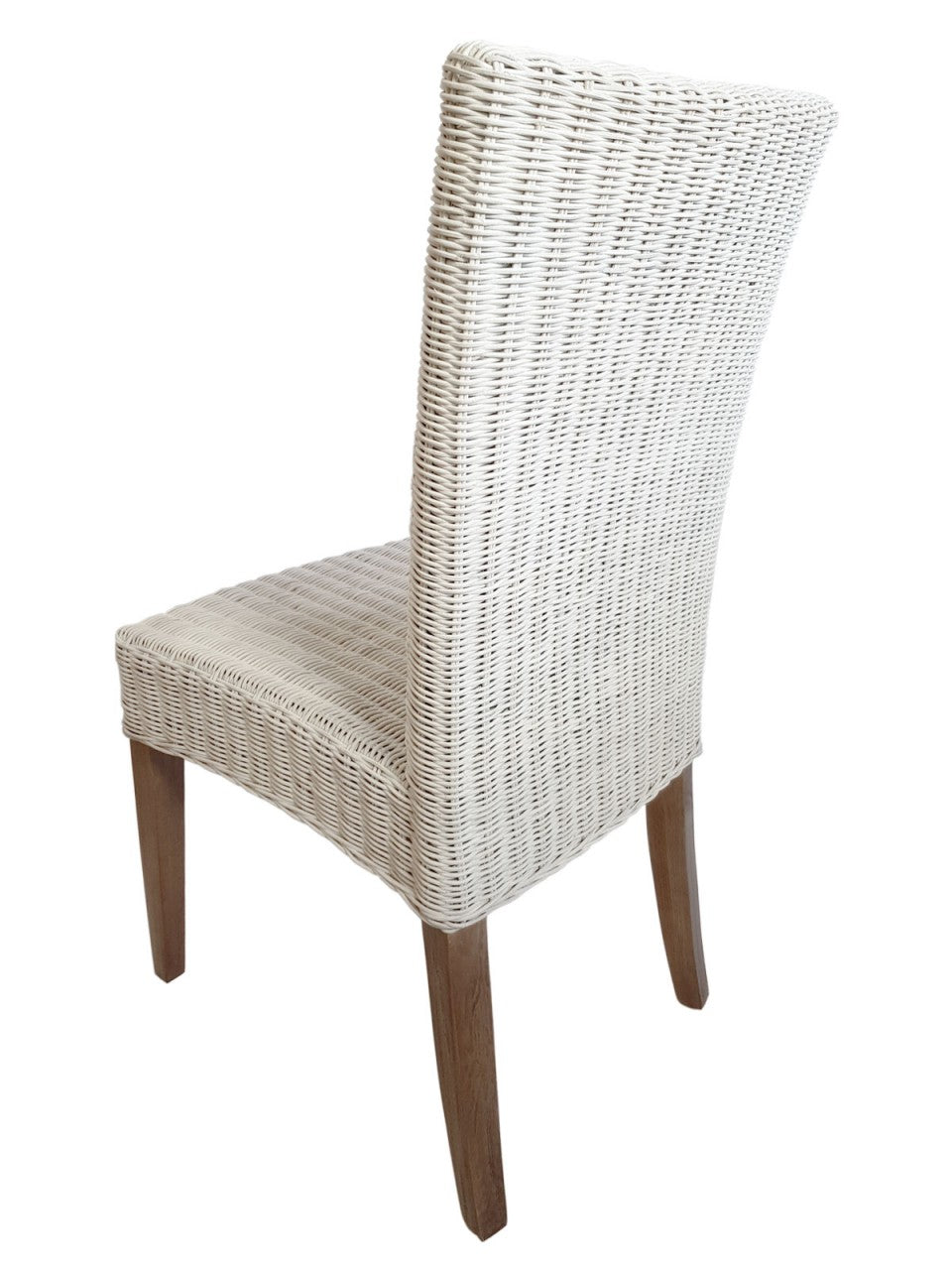 SVJ Eetkamerstoel Vierkant - 60 x 48 x 98 cm - Rotan - Wit