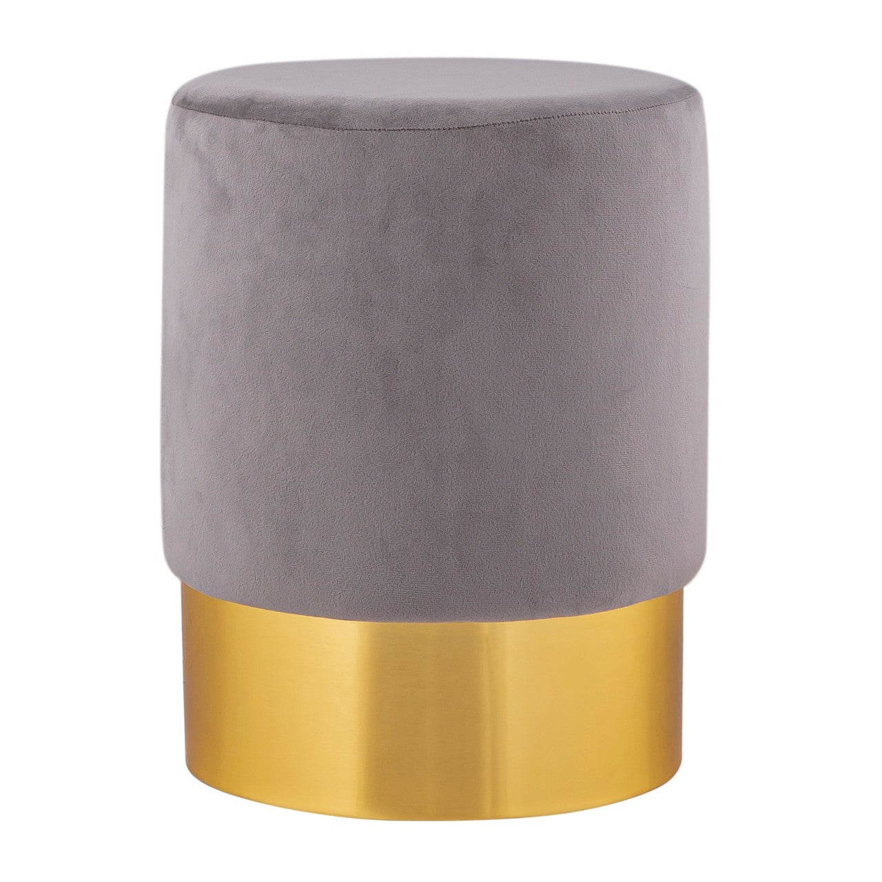 SVJ Kruk Rond - 31 x 31 x 43 cm - Polyester - Lichtgrijs