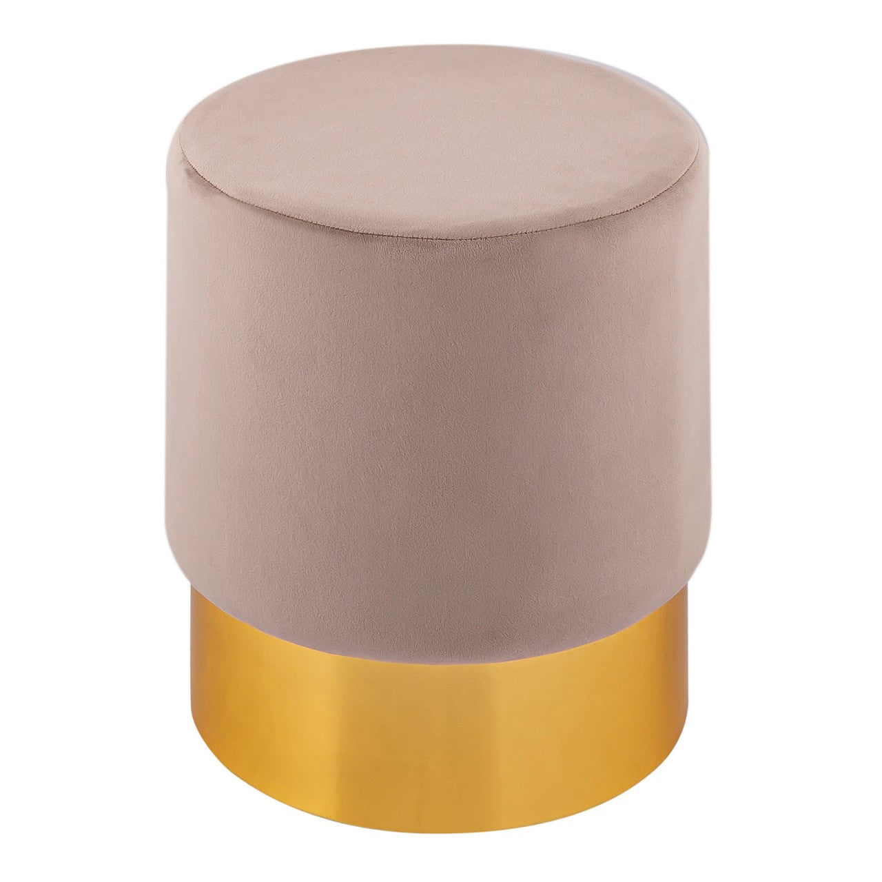 SVJ Kruk Rond - 31 x 31 x 43 cm - Polyester - Taupe
