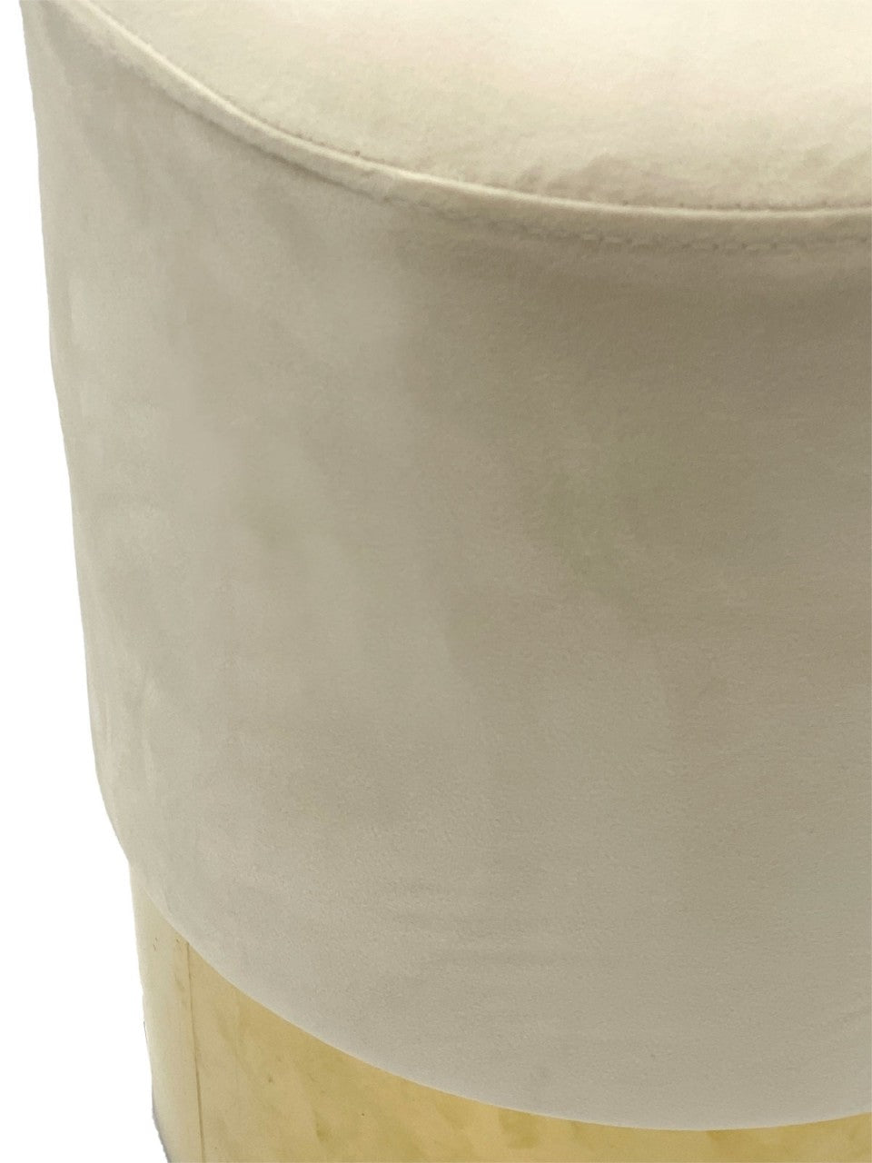 SVJ Kruk Rond - 32 x 32 x 42 cm - Polyester - Creme