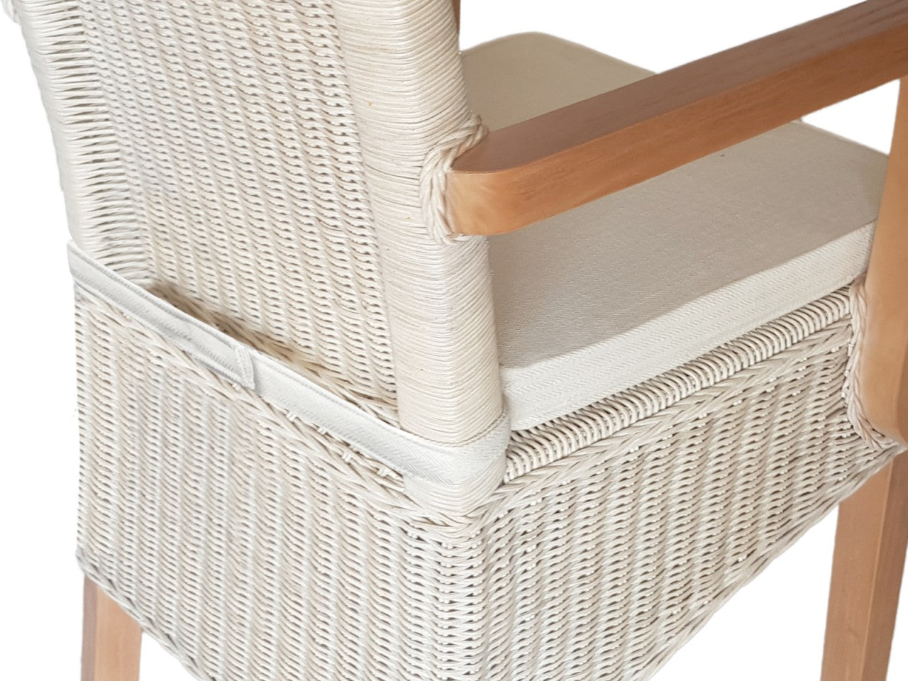SVJ Stoelkussen Vierkant - 40 x 47 x 2 cm - Microvezel - Wit