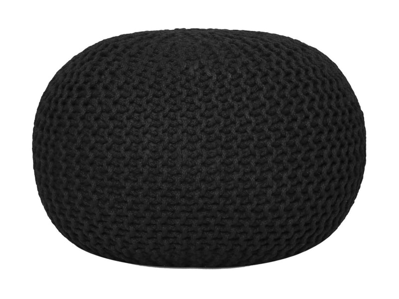SVJ Poef Rond - 55 x 55 x 37 cm - Kunststof - Antraciet