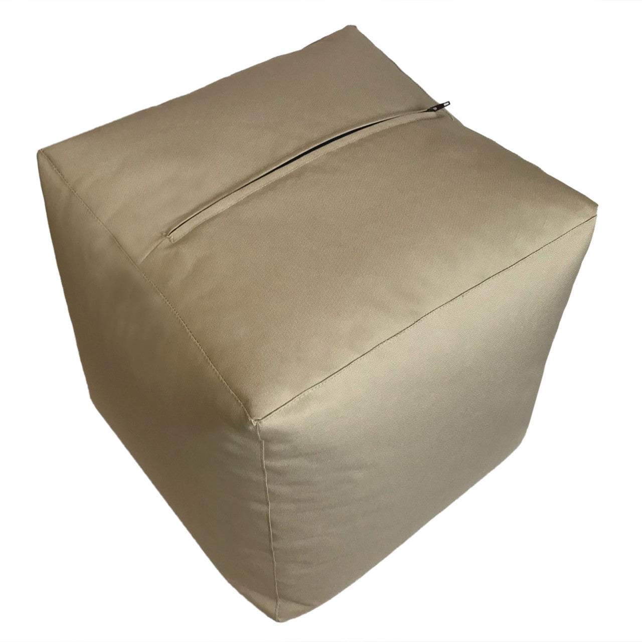 SVJ Poef Vierkant - 45 x 45 x 45 cm - Nylon - Taupe