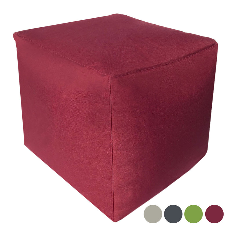 SVJ Poef Vierkant - 45 x 45 x 45 cm - Nylon - Rood