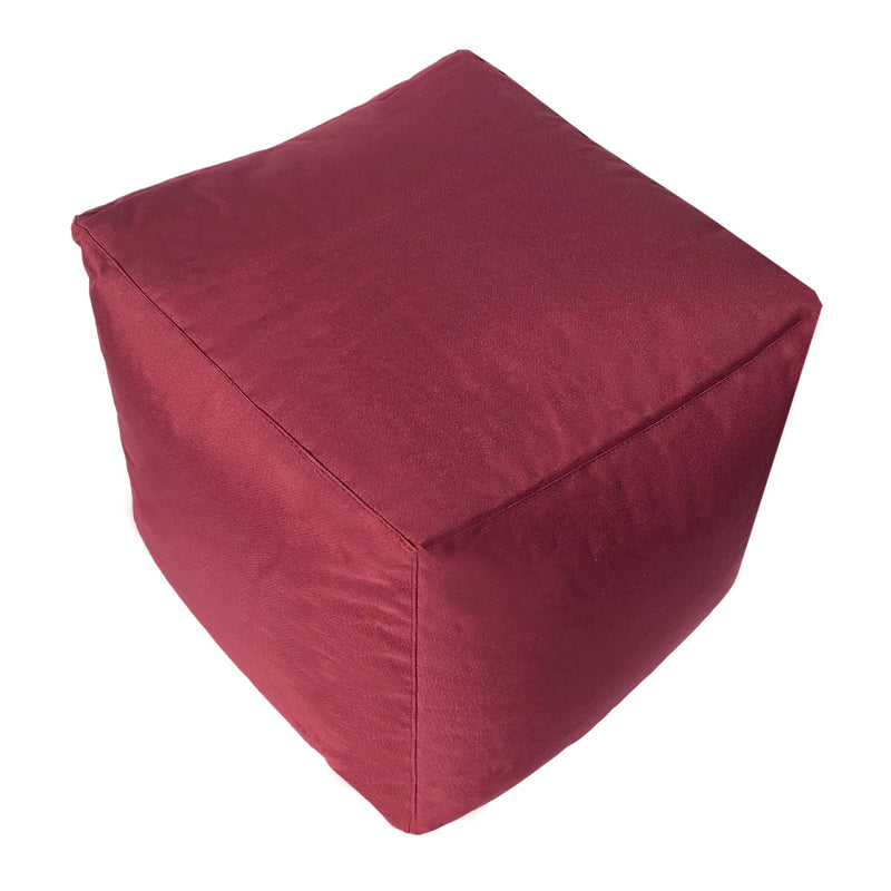 SVJ Poef Vierkant - 45 x 45 x 45 cm - Nylon - Rood