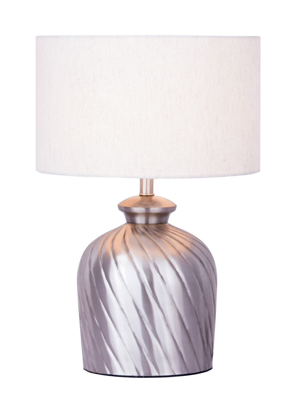 SVJ Tafellamp Rond - 30 x 30 x 52 cm - Metaal - Zilver