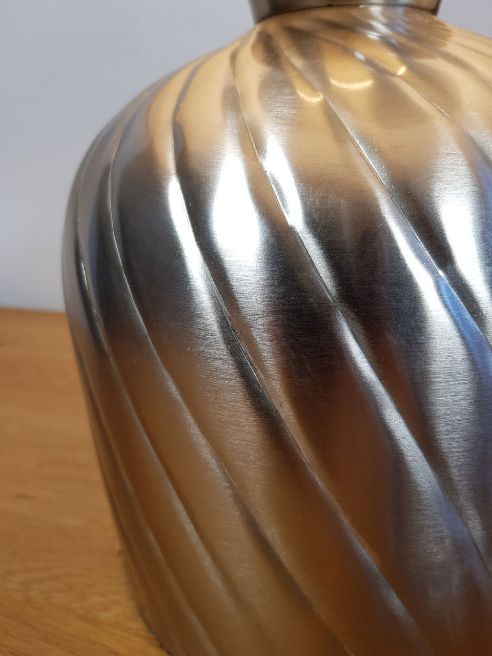 SVJ Tafellamp Rond - 30 x 30 x 52 cm - Metaal - Zilver