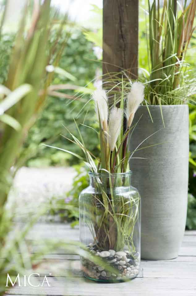 Mica Decorations Vienne Vaas - H35 x Ø21 cm - Glas - Set van 2