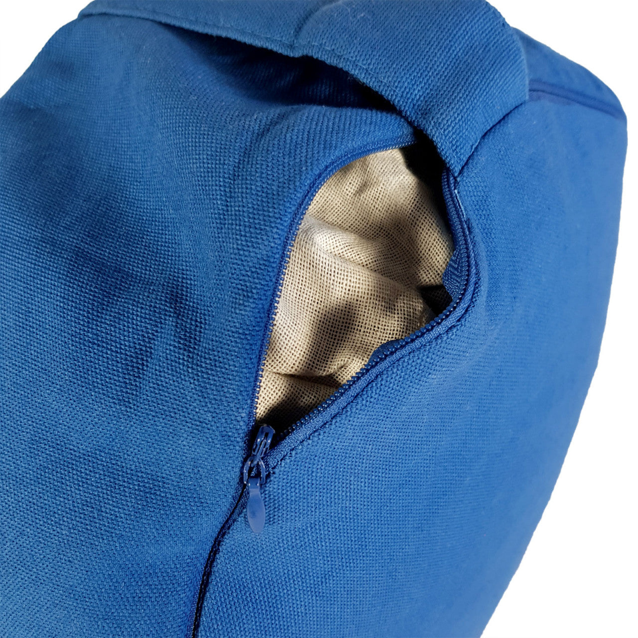 SVJ Yogakussen Rond - 31 x 31 x 16 cm - Katoen - Blauw